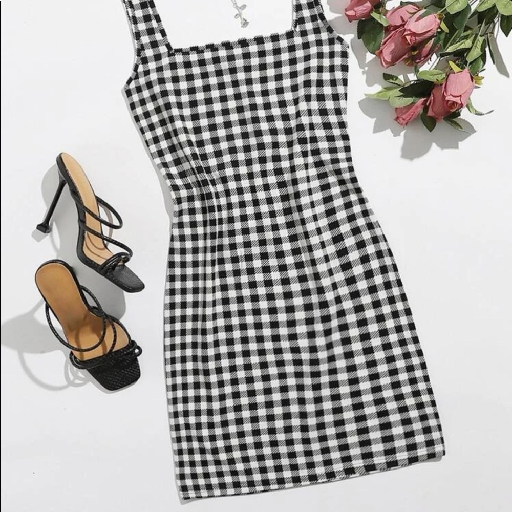 Gingham Mini Dress - NWT